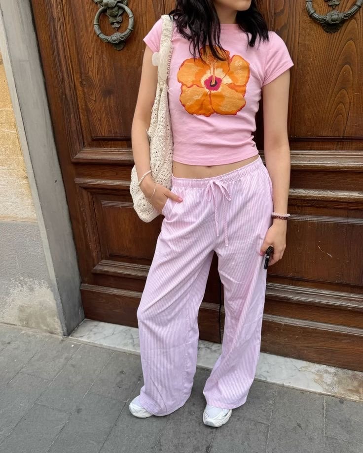 Pembe Lisbon Eşofman Altı
