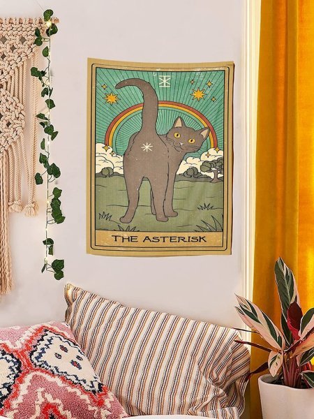 Kediler Tarot 3 'lü Duvar Halısı Seti