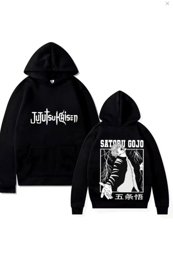 Jujutsu Kaisen Gojo Satoru Sırt Baskılı New Season Oversize Hoddie