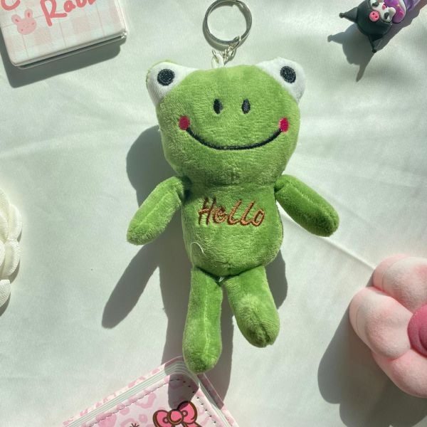 Sevimli Kurbağa Peluş Anahtarlık