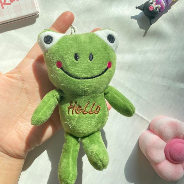 Sevimli Kurbağa Peluş Anahtarlık