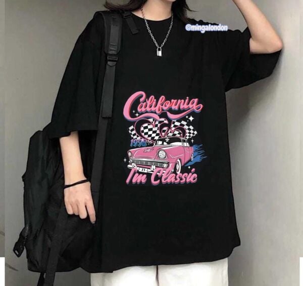 California Im Classic Baskılı Siyah T-Shirt