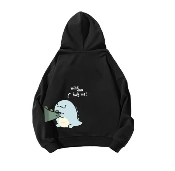 Y2k Dinozor Baskılı Sweatshirt