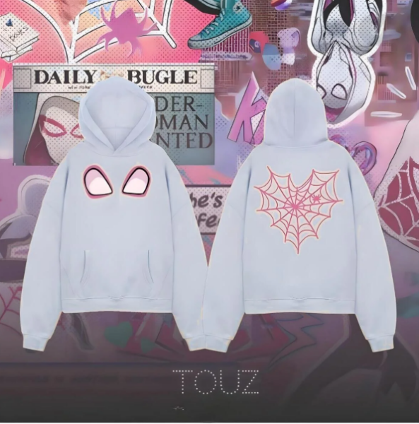 Sırt Baskılı Cute Duck Siyah Kapşonlu Sweatshirt