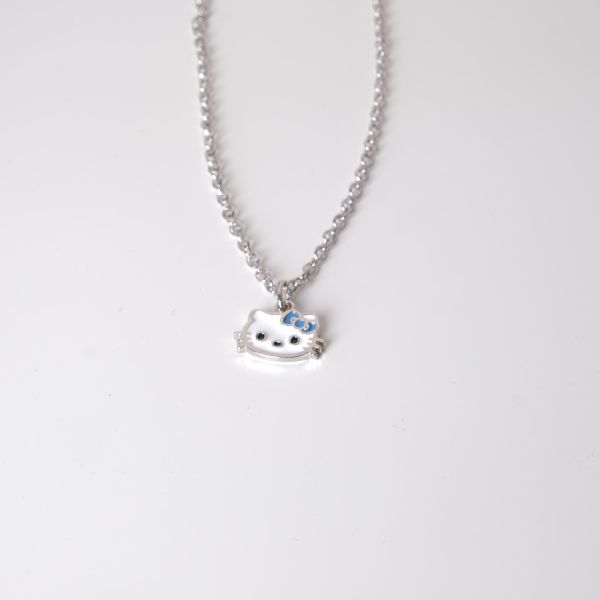 Hello Kitty Blue Ribbon Detail Kolye