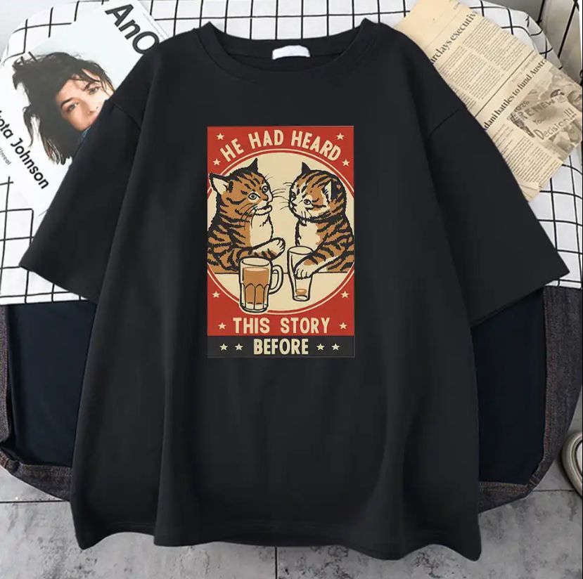 Siyah He Had Heard The Story (Unisex) T-Shirt