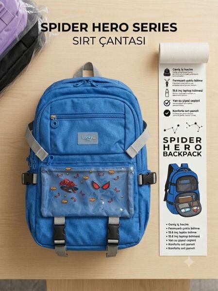 Spıder Hero Serıes Sırt Çantası Mavi