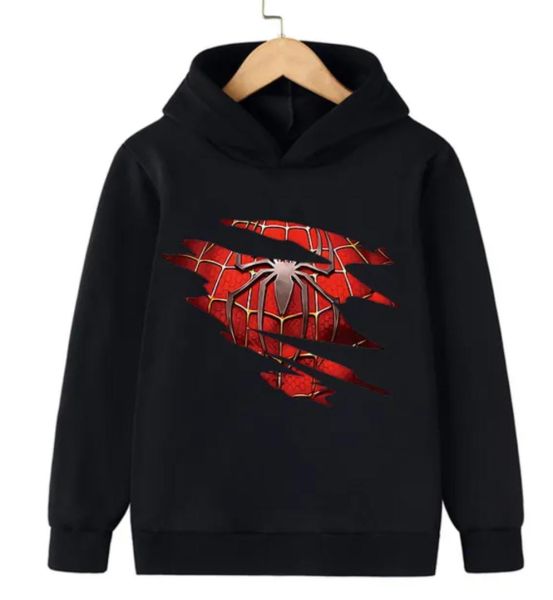 Closed Spidernet Siyah Kalın Kumaş Kapşonlu Sweatshirt