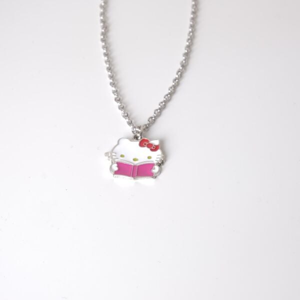 Hello Kitty and Pink Book Kolye