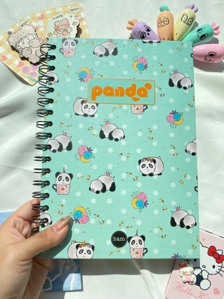 Panda Tasarımlı Çizgisiz Defter