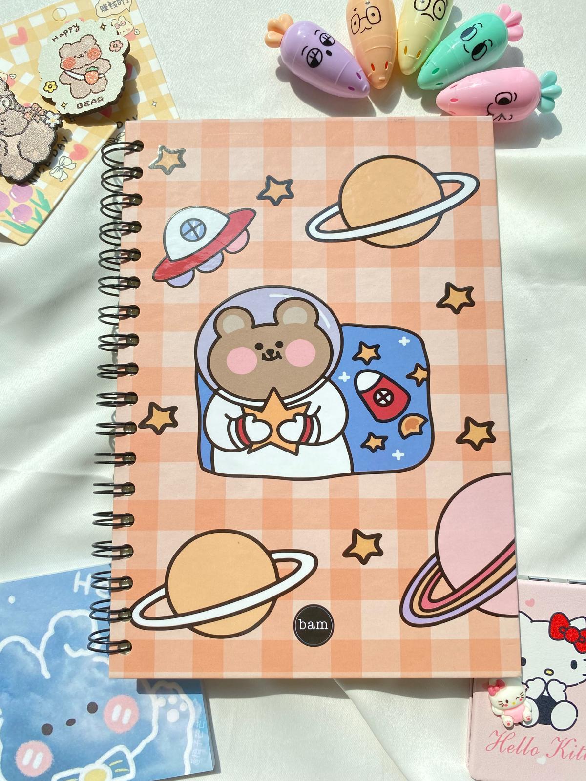 Space Bear Çizgisiz Defter