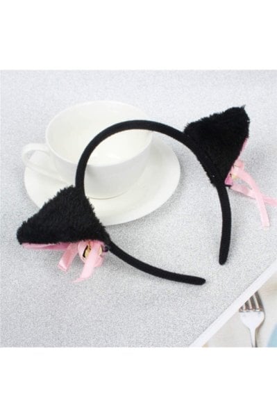 Cadılar Bayramı Cosplay Anime Kedi Kulaklı Peluş Taç